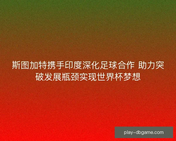 斯图加特携手印度深化足球合作 助力突破发展瓶颈实现世界杯梦想